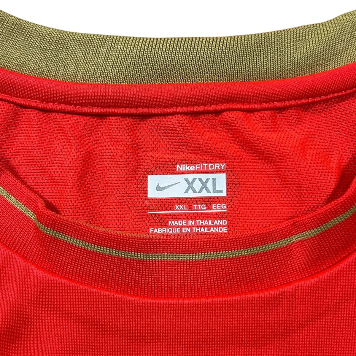 Nike – FC Barcelona – 2008–09 – Long Sleeve Training Shirt – Orange/Gold - STA Apparel - Barcelona