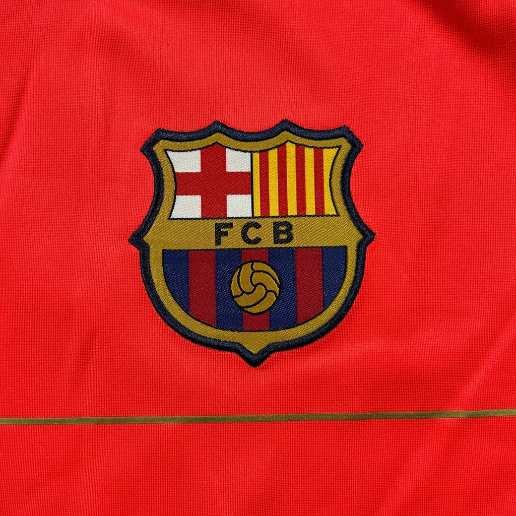 Nike – FC Barcelona – 2008–09 – Long Sleeve Training Shirt – Orange/Gold - STA Apparel - Barcelona