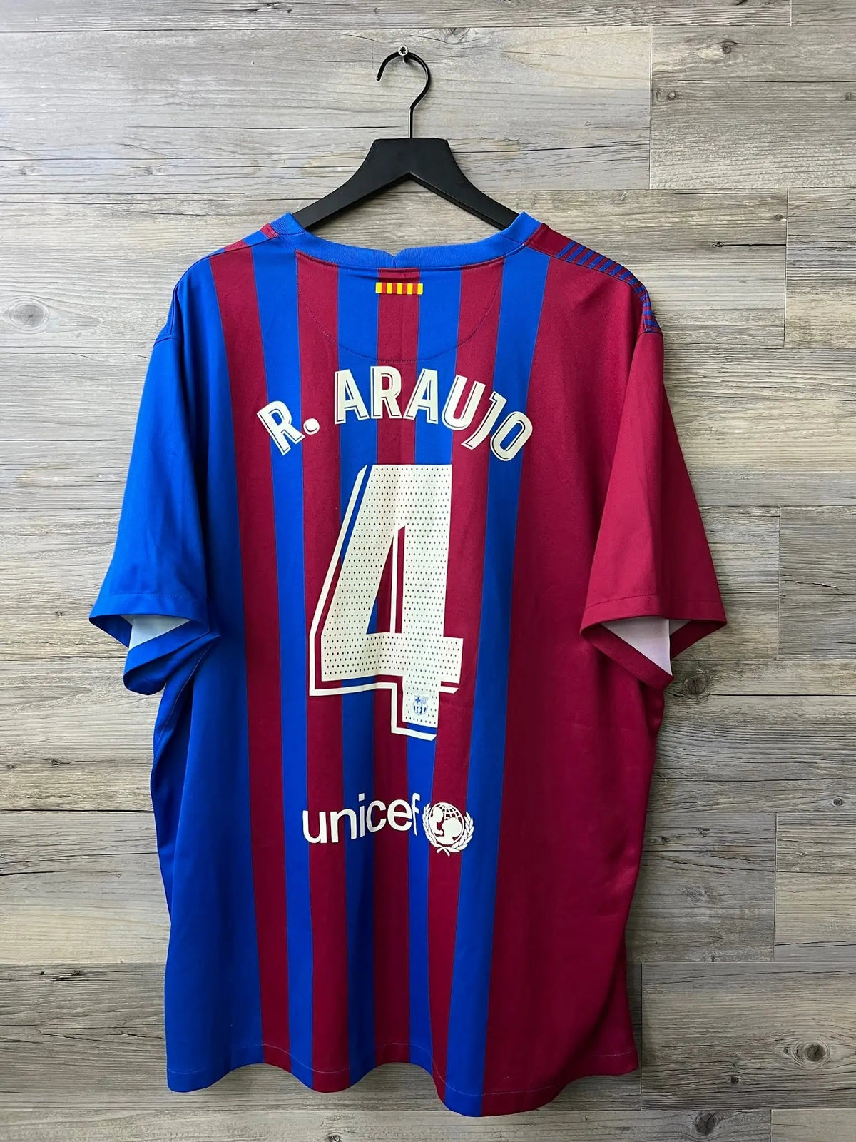 Nike FC Barcelona 2021/22 Home Jersey – R. Araujo #4 - STA Apparel - Barcelona