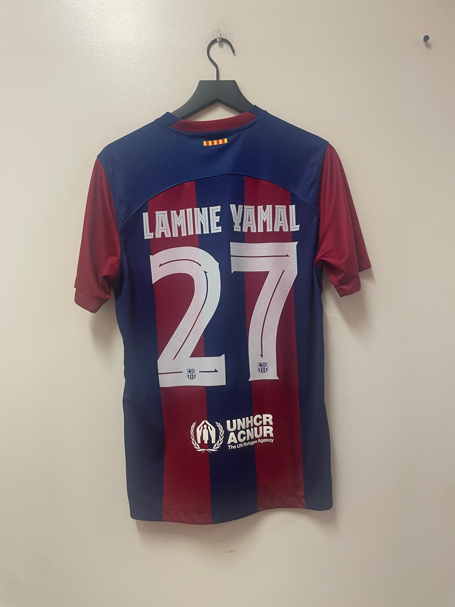 Nike FC Barcelona 2023/24 Home Jersey-Lamine Yamal 27 - STA Apparel - Barcelona
