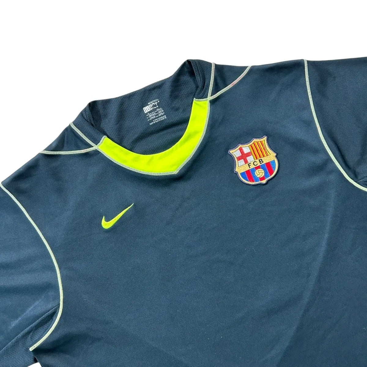 Nike – FC Barcelona – NikeFIT Training Shirt – Navy/Volt - STA Apparel - Barcelona
