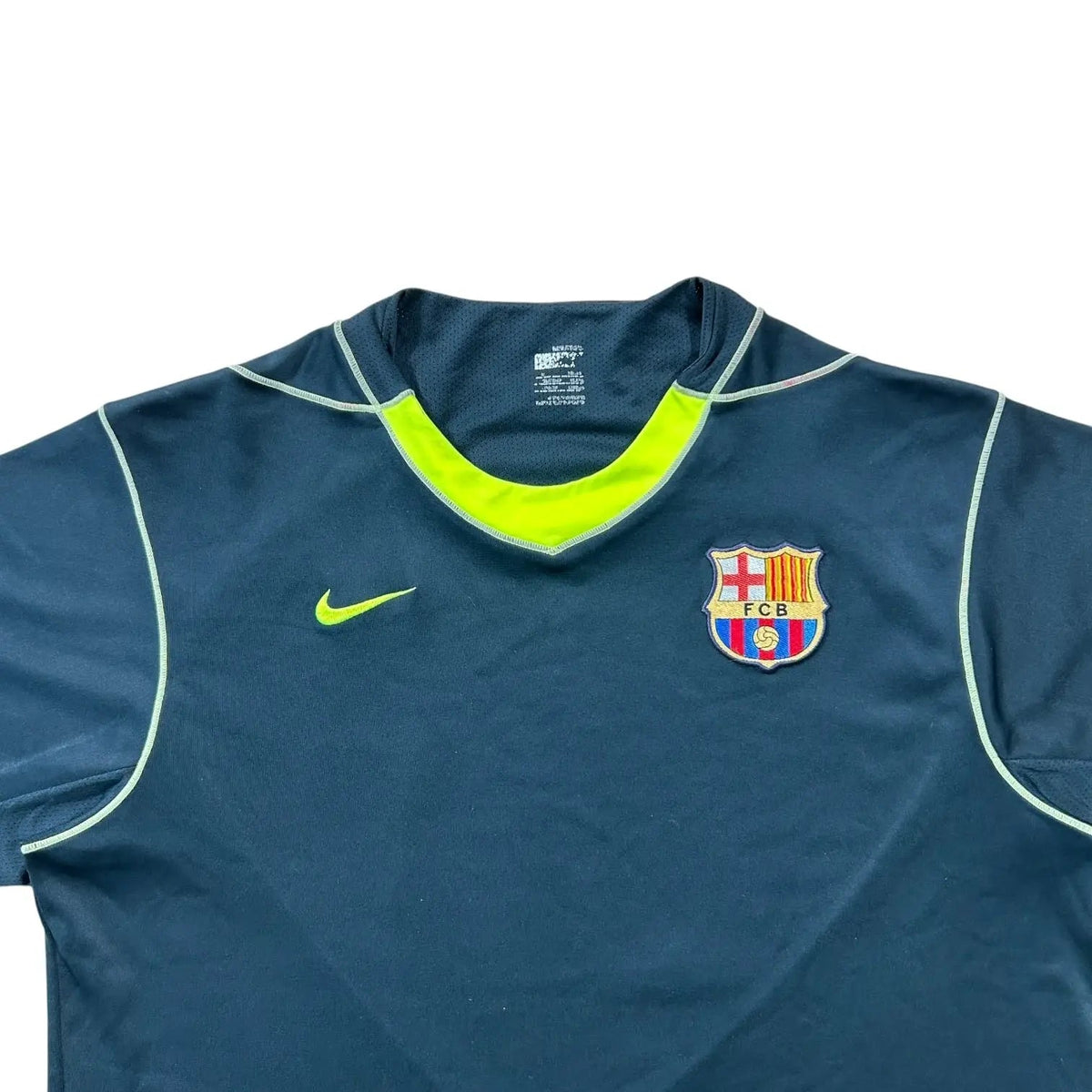 Nike – FC Barcelona – NikeFIT Training Shirt – Navy/Volt - STA Apparel - Barcelona