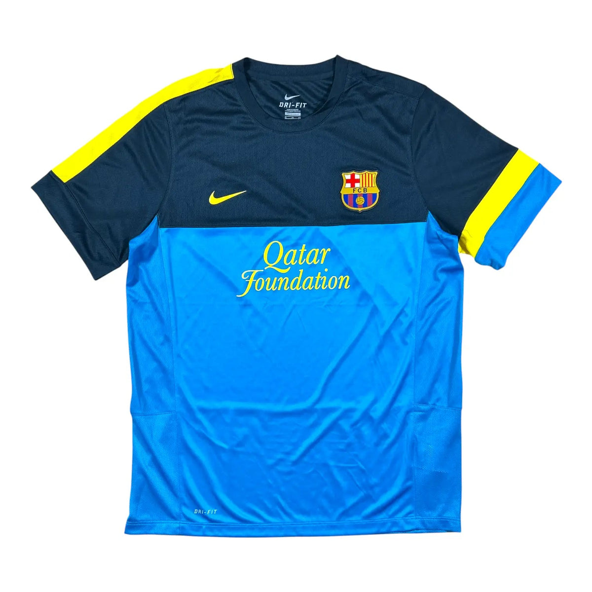 Nike – FC Barcelona – Qatar Foundation Training Shirt – Blue/NavyN (BNWT) - STA Apparel - Barcelona