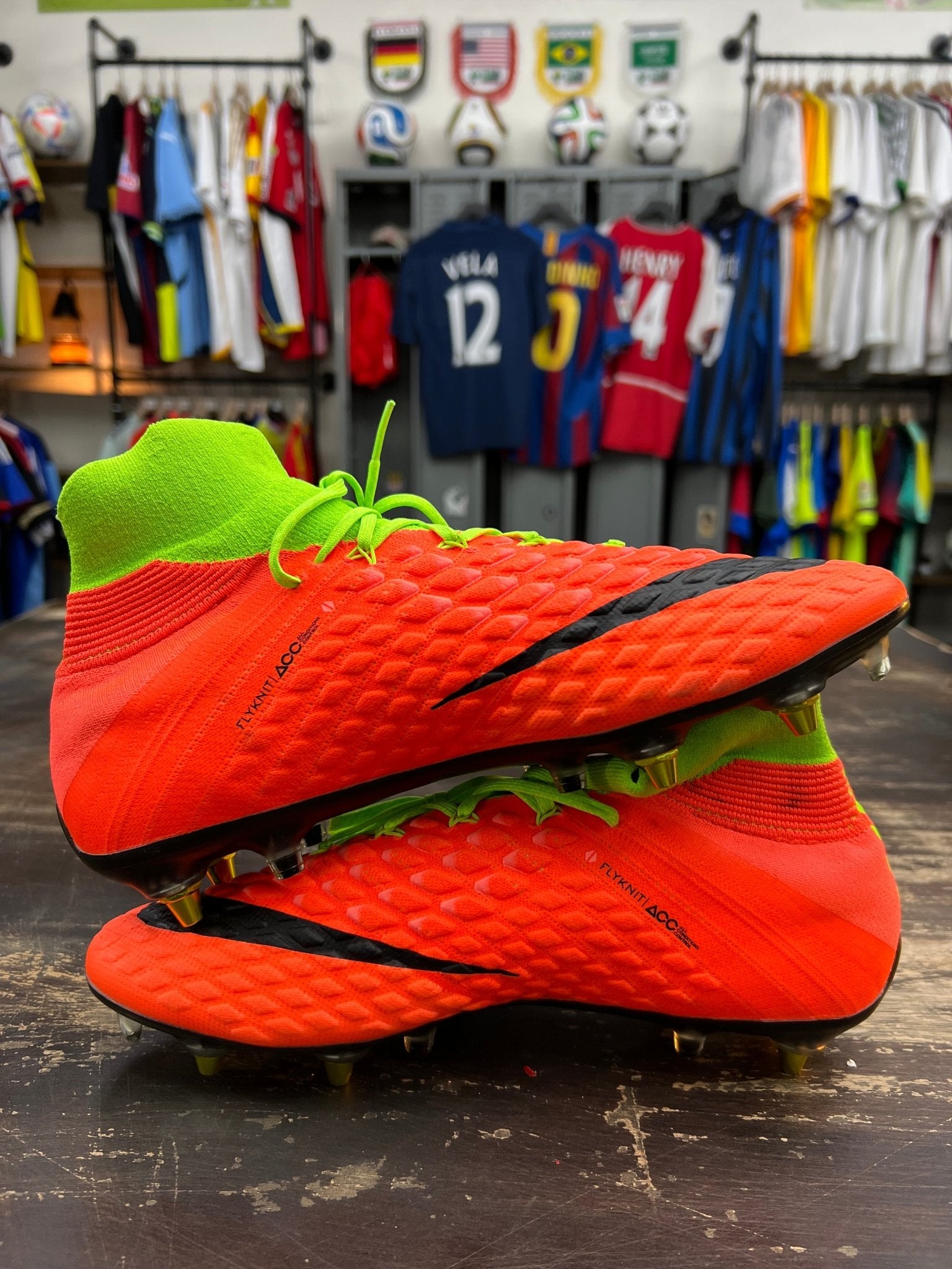 Nike Hypervenom Phantom III Elite SG - Pro AC – Electric Green / Hyper Orange - STA Apparel - Nike