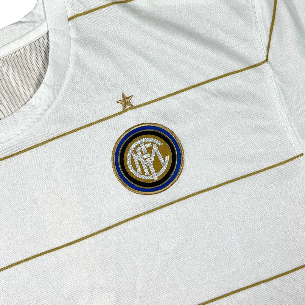 Nike – Inter Milan – 2008–09 – Training Shirt – White/Gold - STA Apparel - Inter Milan