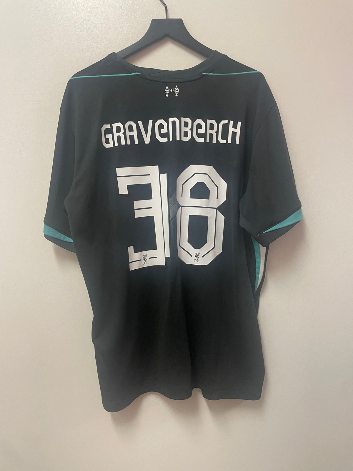 Nike Liverpool F.C. 2024/25 Away Jersey- Gravenberch 38 - STA Apparel - Liverpool