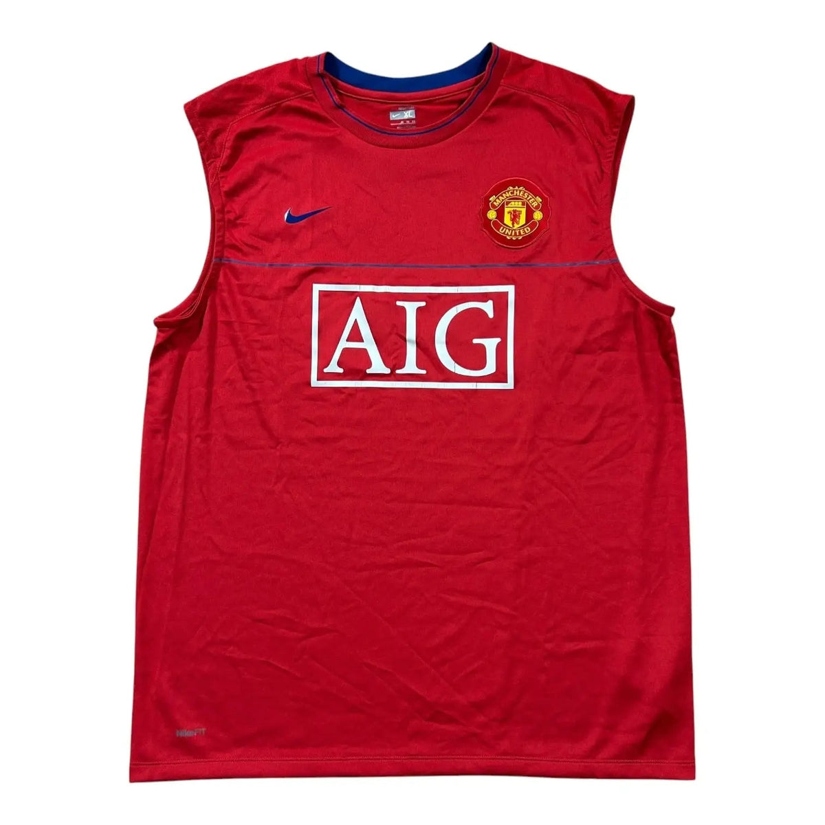 Nike – Manchester United – 2008–09 – AIG Sleeveless Training Top – Red - STA Apparel - Manchester United