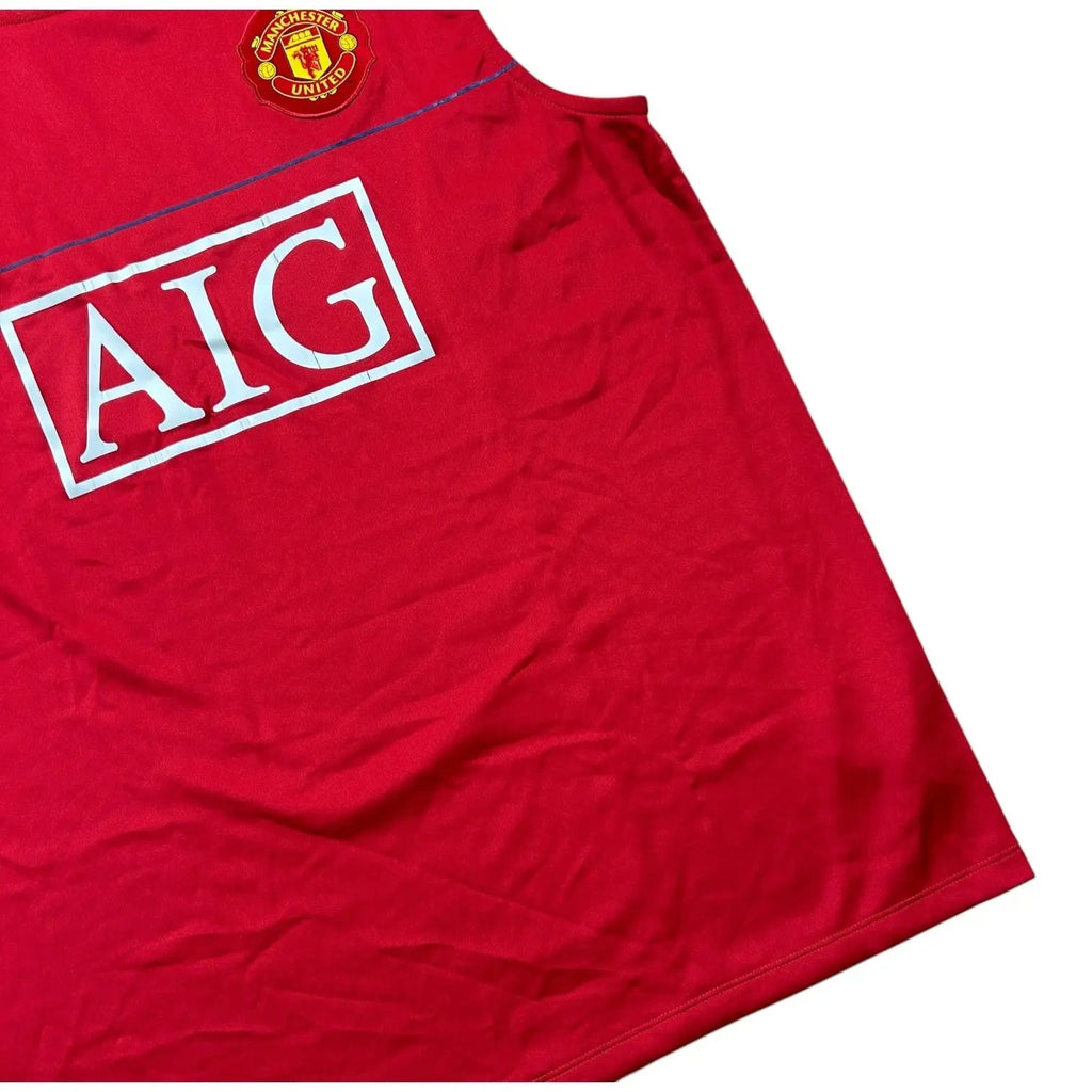 Nike – Manchester United – 2008–09 – AIG Sleeveless Training Top – Red - STA Apparel - Manchester United