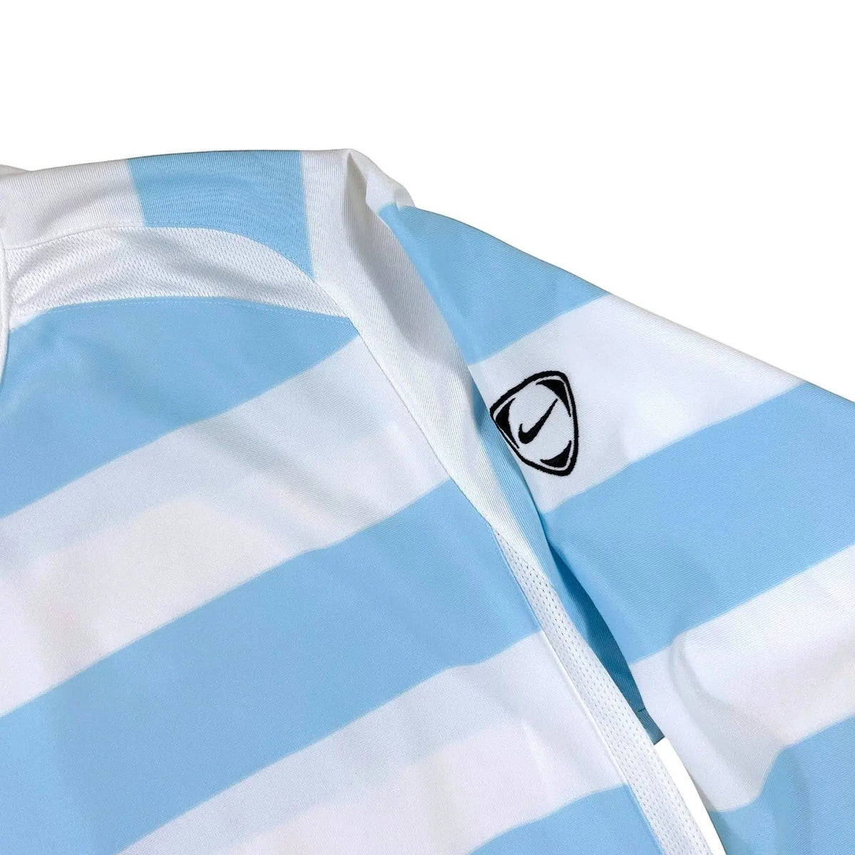 Nike – Striped Long Sleeve Football Shirt – White/Blue - STA Apparel - Football Apparel