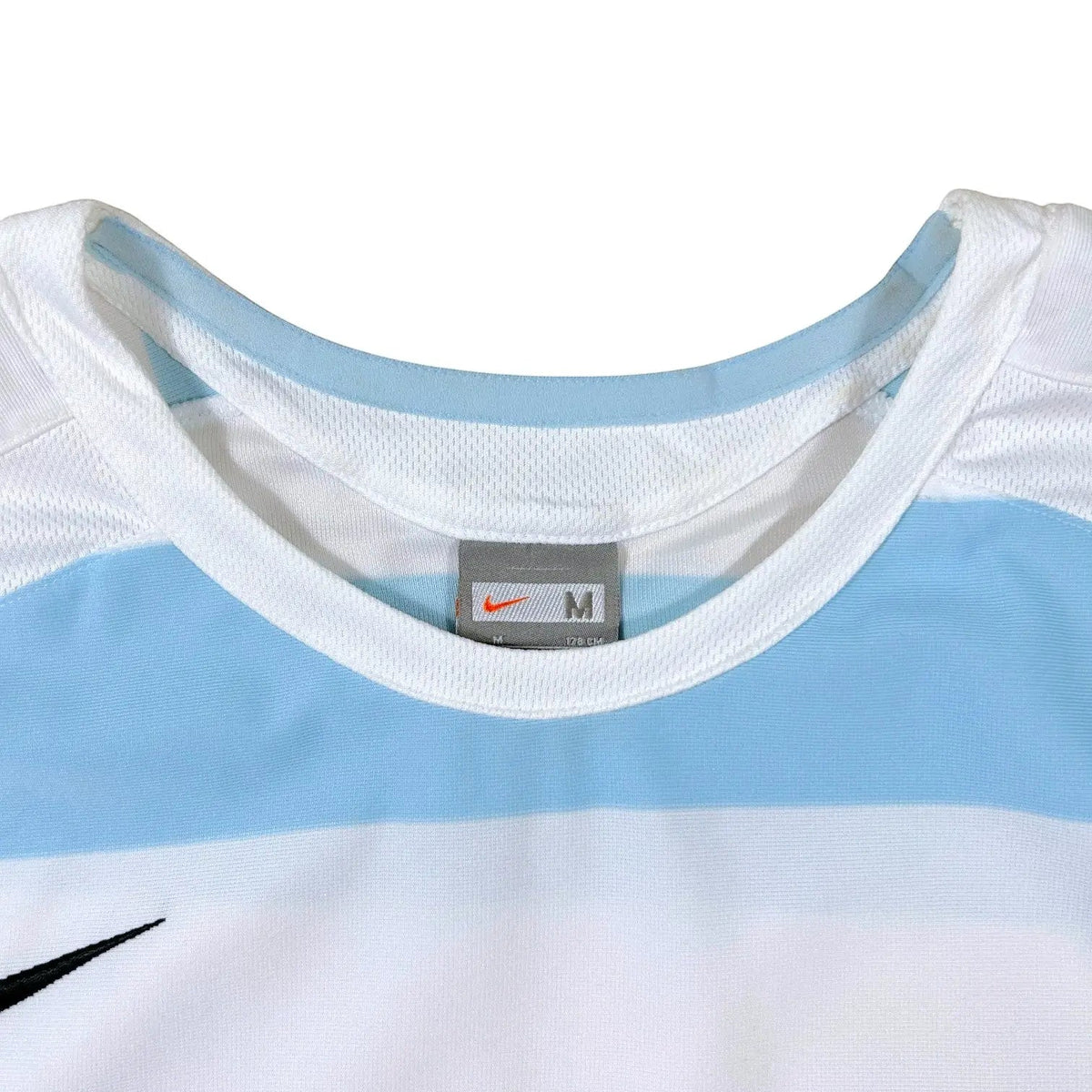 Nike – Striped Long Sleeve Football Shirt – White/Blue - STA Apparel - Football Apparel