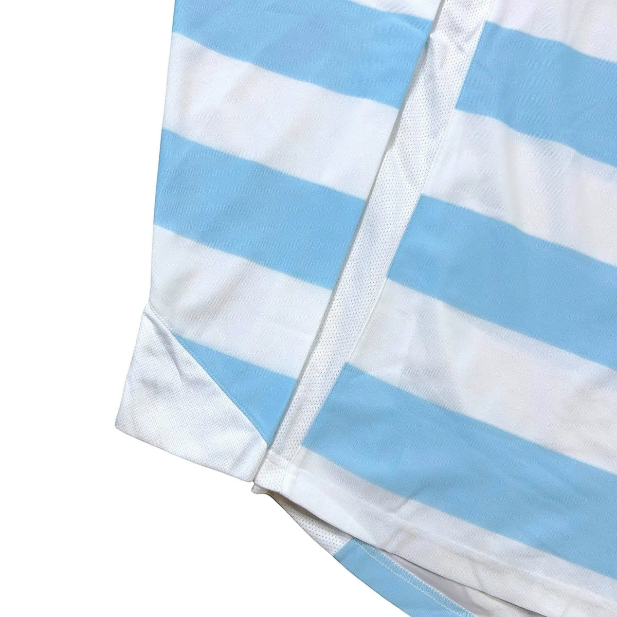 Nike – Striped Long Sleeve Football Shirt – White/Blue - STA Apparel - Football Apparel