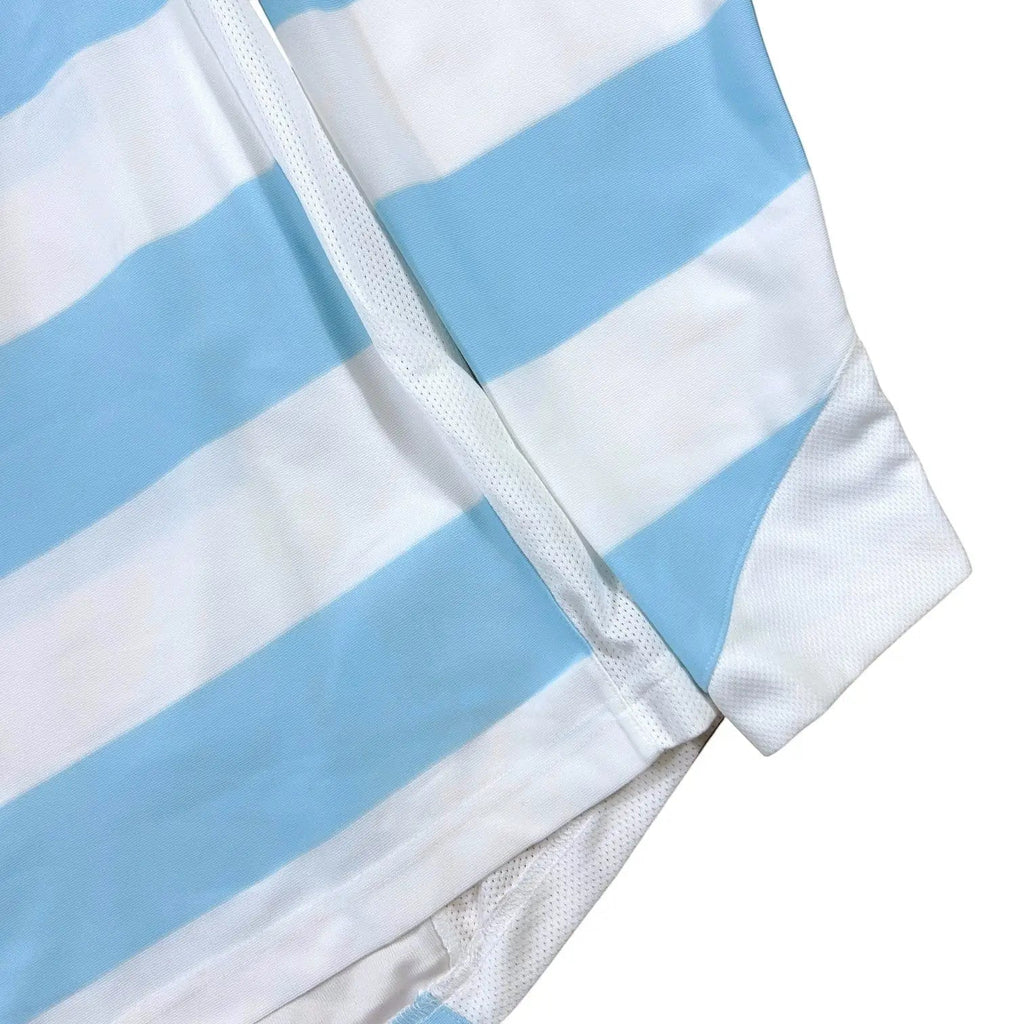 Nike – Striped Long Sleeve Football Shirt – White/Blue - STA Apparel - Football Apparel
