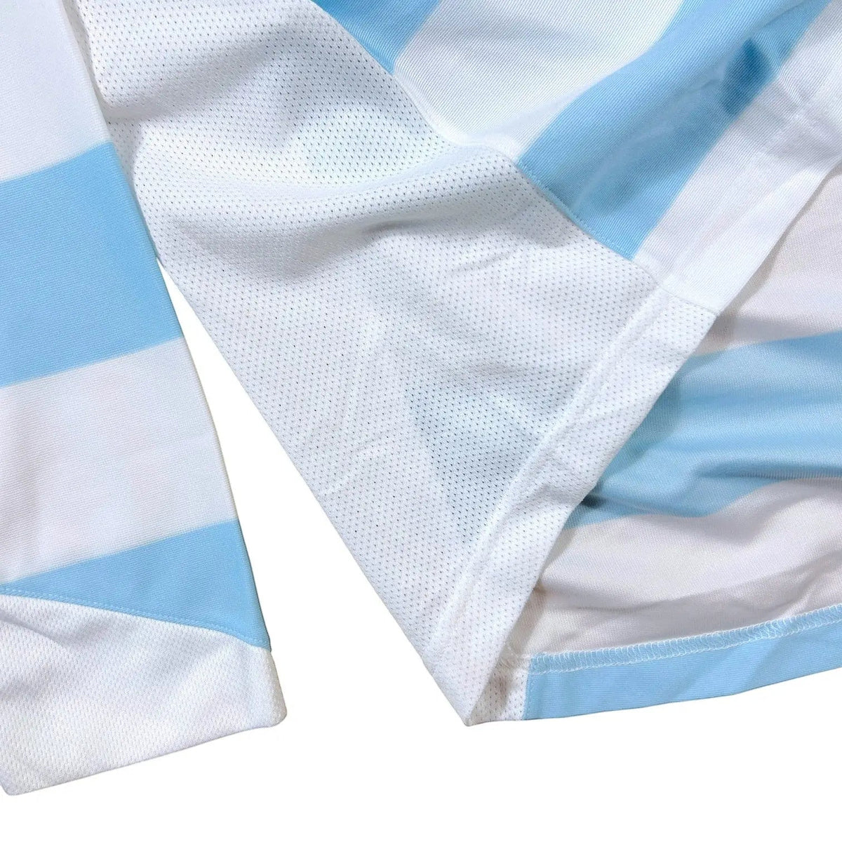 Nike – Striped Long Sleeve Football Shirt – White/Blue - STA Apparel - Football Apparel