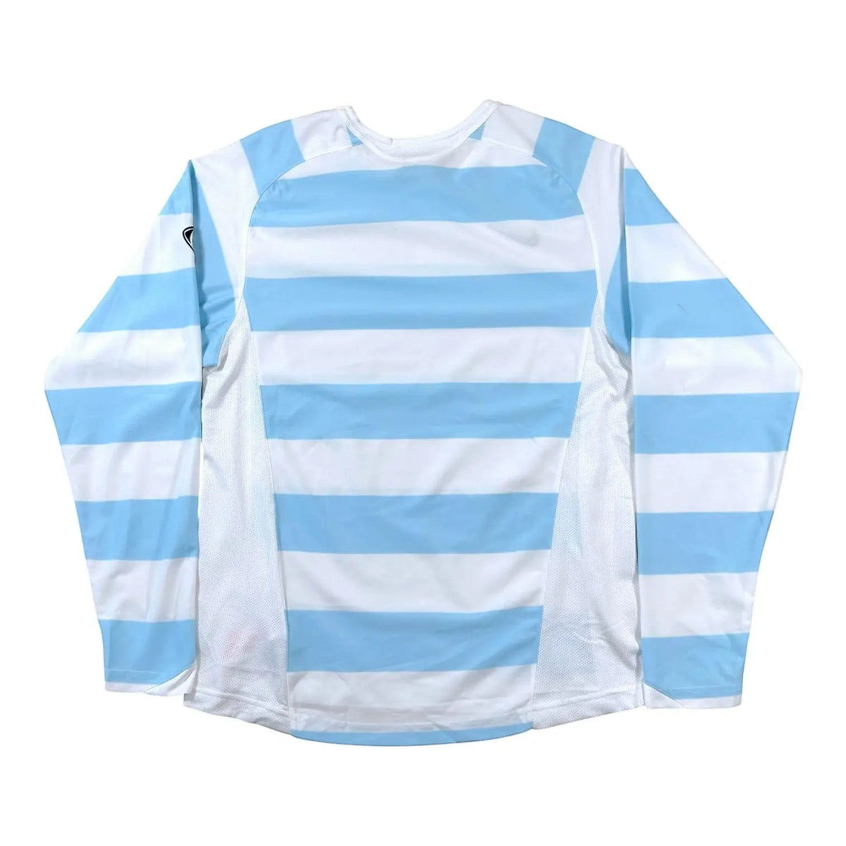 Nike – Striped Long Sleeve Football Shirt – White/Blue - STA Apparel - Football Apparel