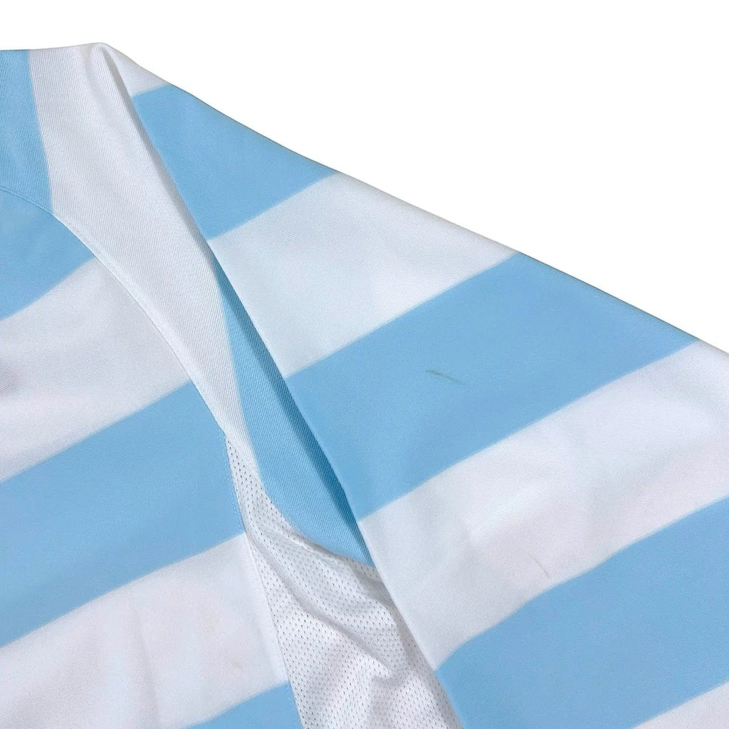 Nike – Striped Long Sleeve Football Shirt – White/Blue - STA Apparel - Football Apparel