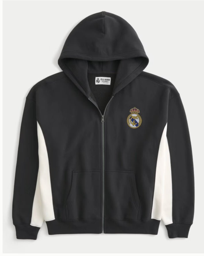 Real Madrid Boxy Graphic Zip - Up Hoodie - STA Apparel - Real Madrid