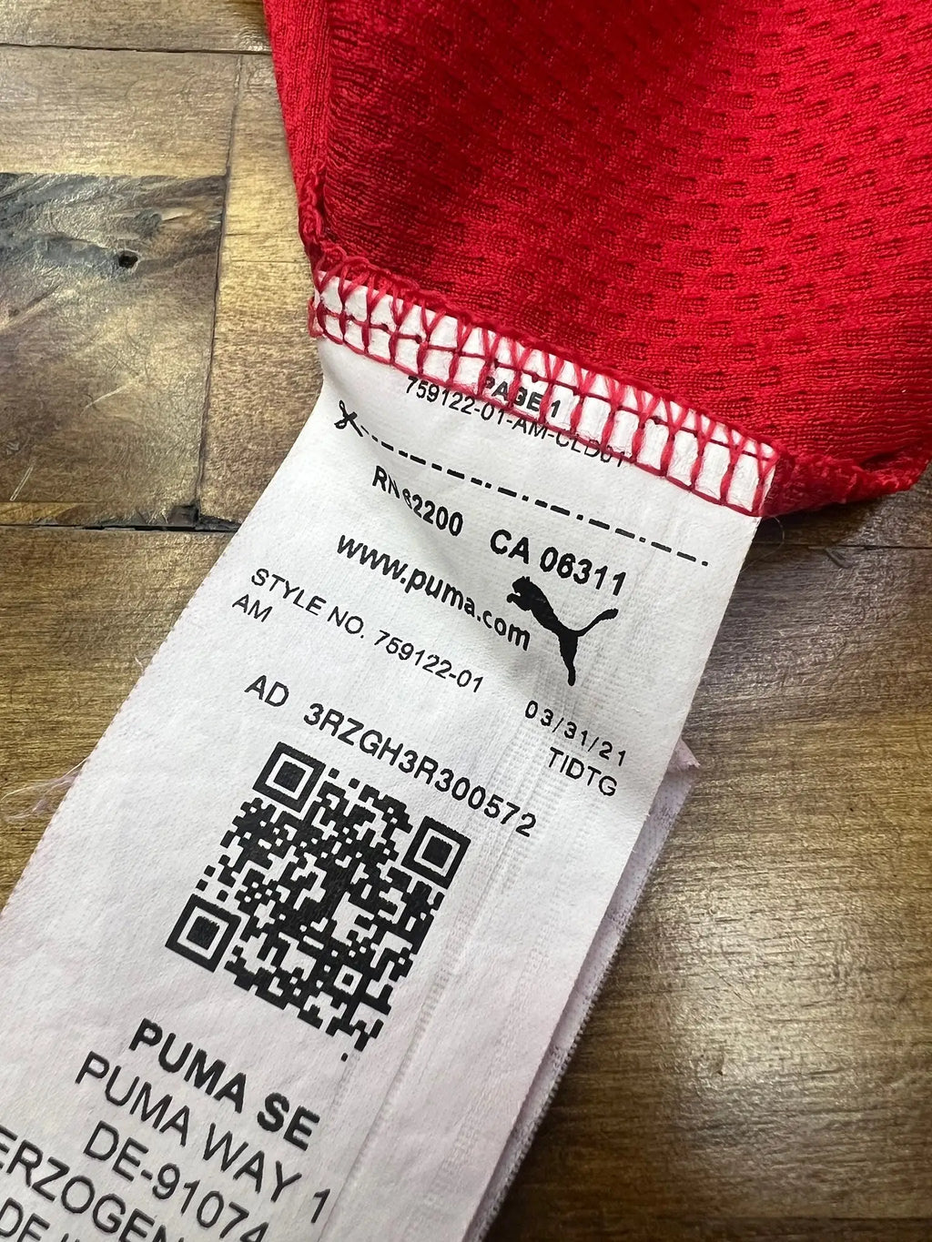 Puma AC Milan 2021/22 Home Jersey style code