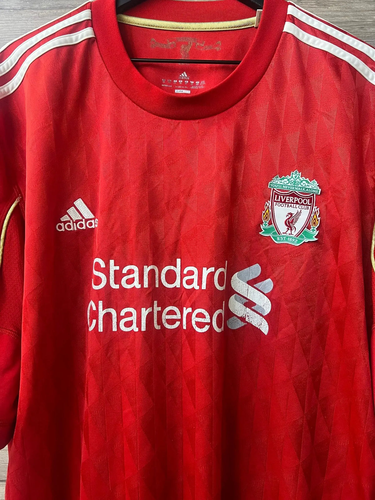 Adidas Liverpool 2010/12 home jersey chest