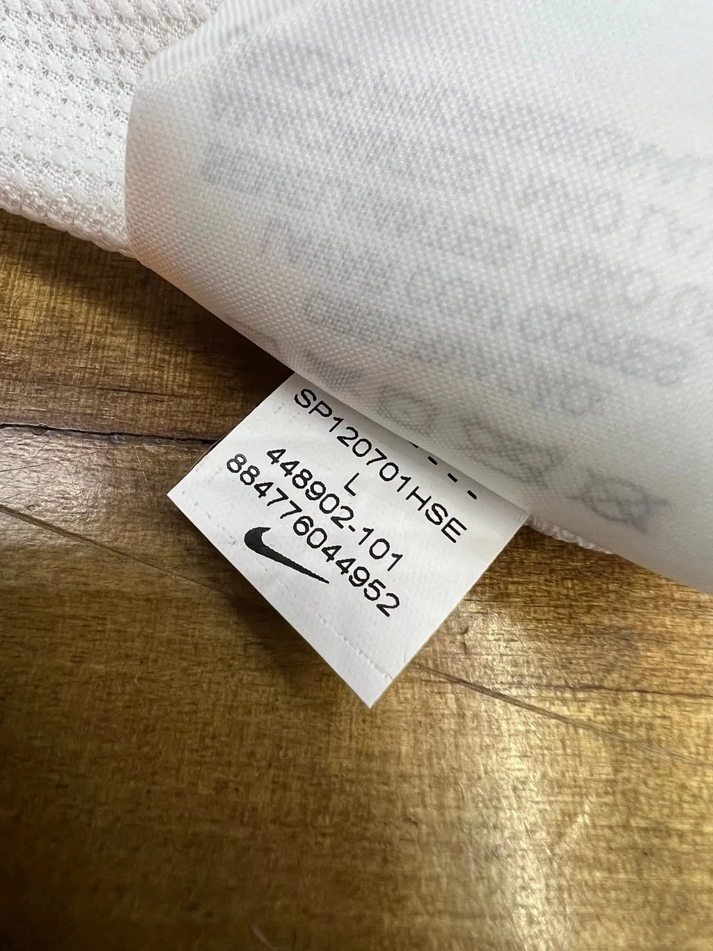 Item 079 — size and product label