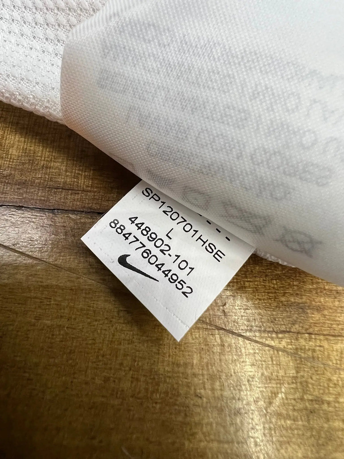 Item 079 — size and product label