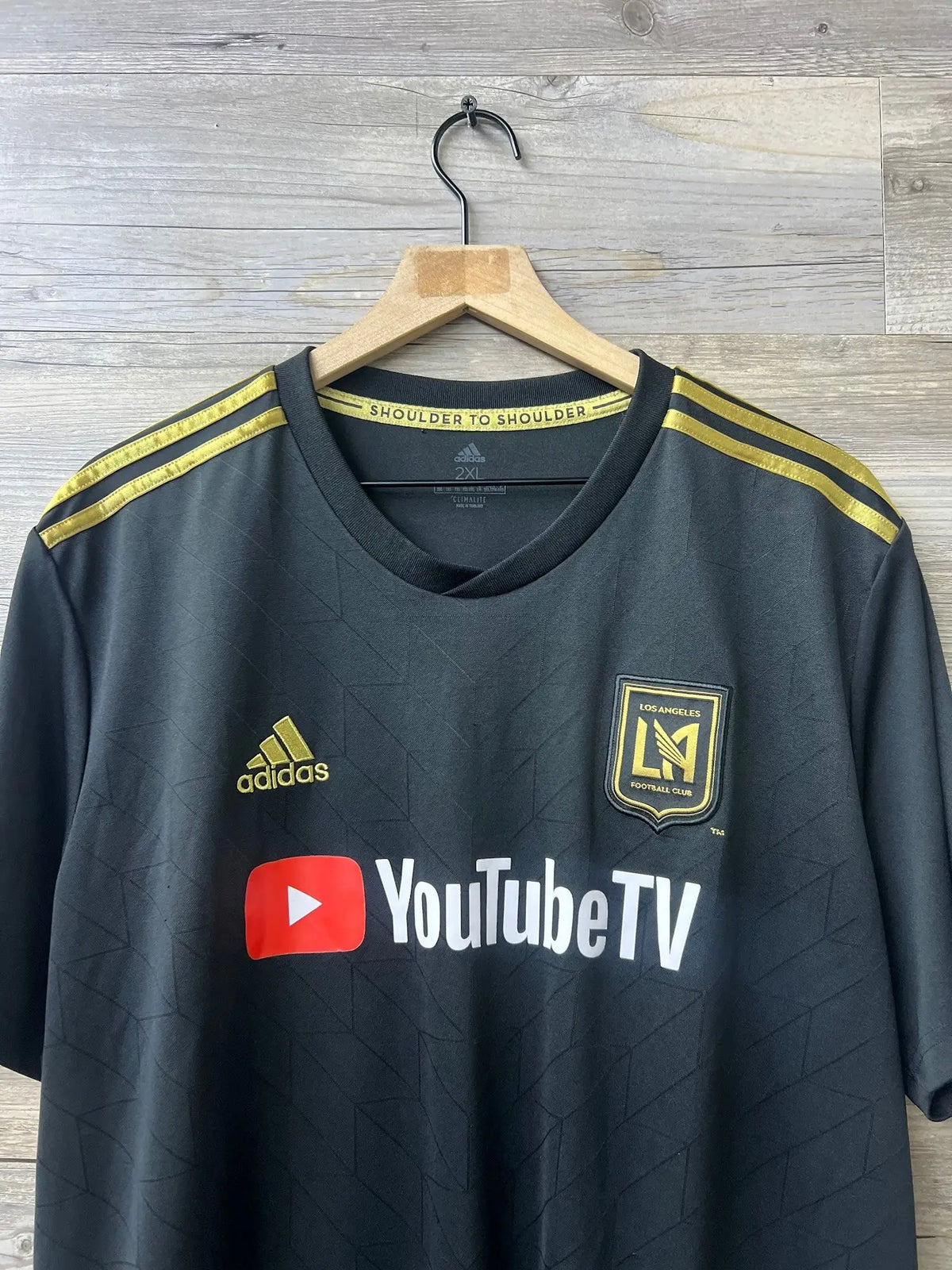Adidas LAFC Black & Gold Home Jersey — additional garment detail photo