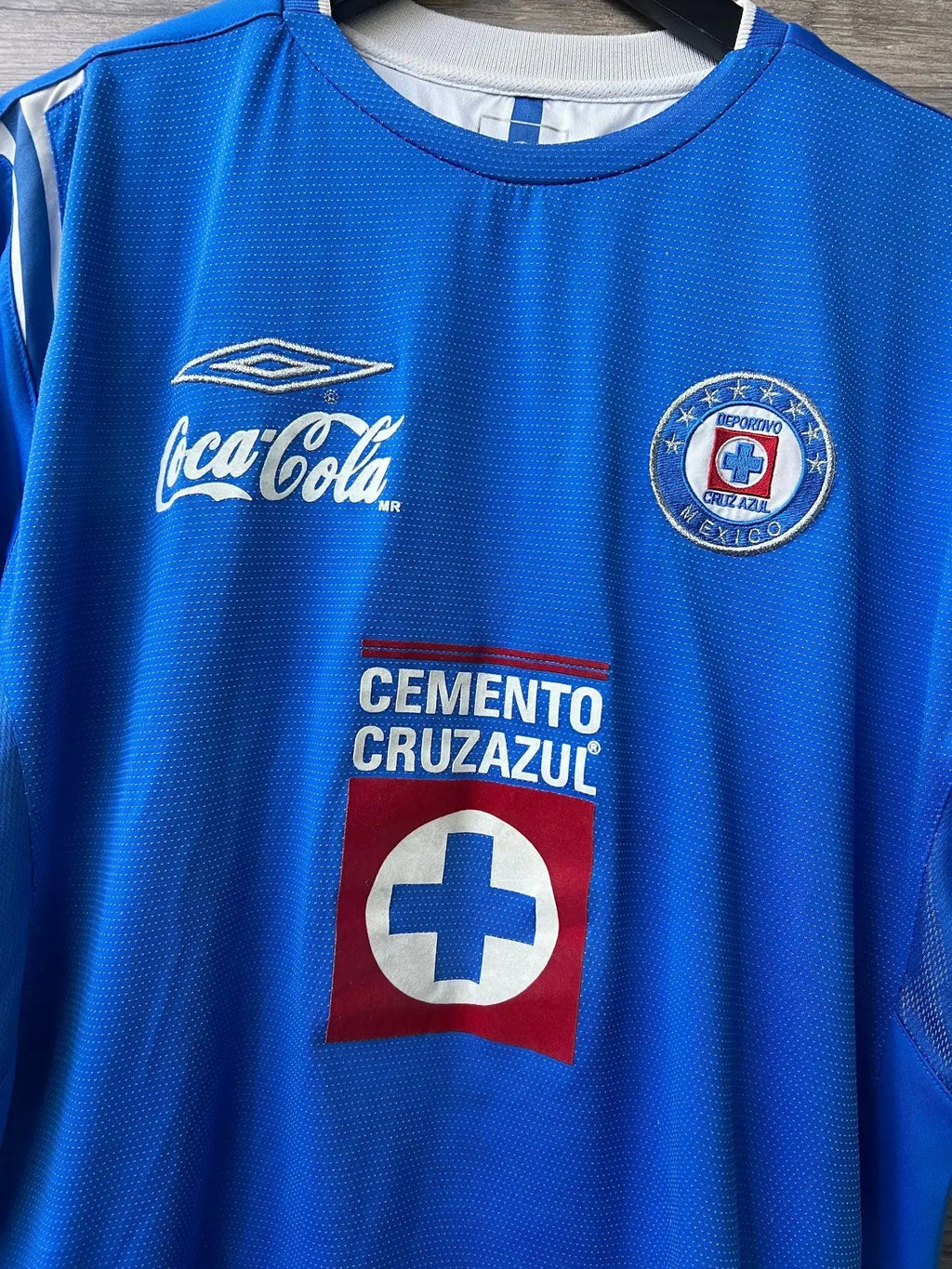 Umbro Cruz Azul 2004/05 Home Jersey – Blue/Red - STA Apparel - Cruz Azul